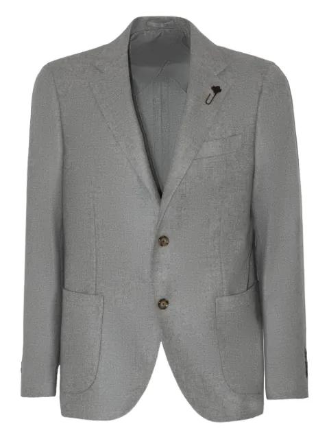brooch-detail cashmere blazer by LARDINI