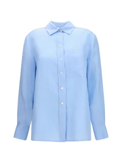button linen shirt by LARDINI