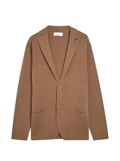 button-up cotton cardigan by LARDINI