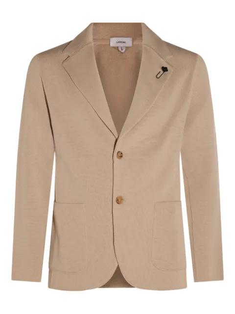 buttoned flower-embellished blazer by LARDINI