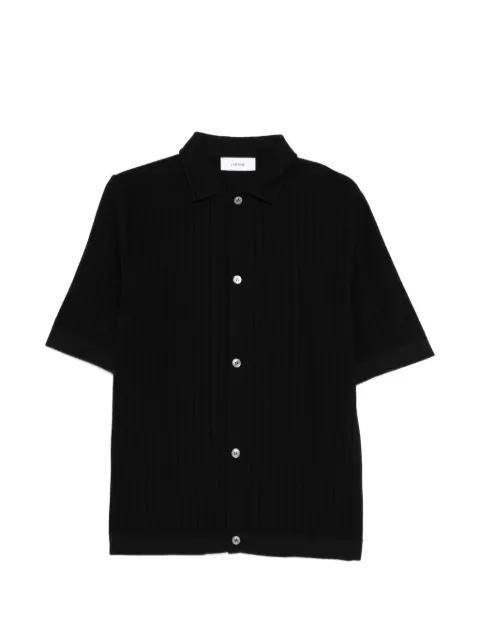 buttoned ribbed shirt by LARDINI