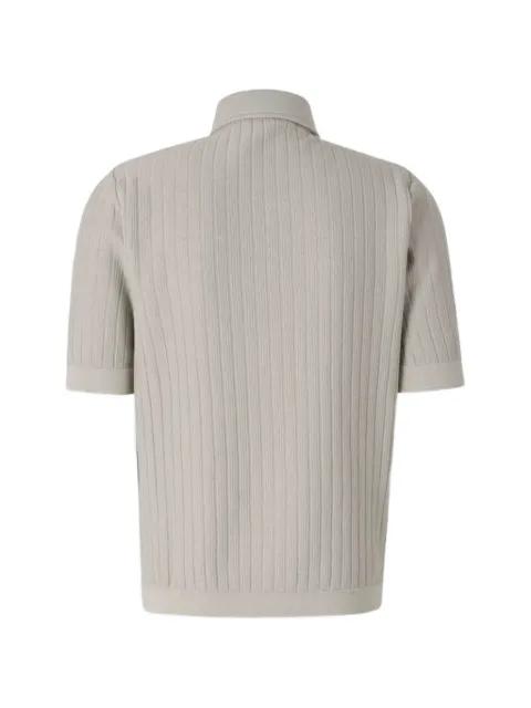 buttoned ribbed shirt by LARDINI