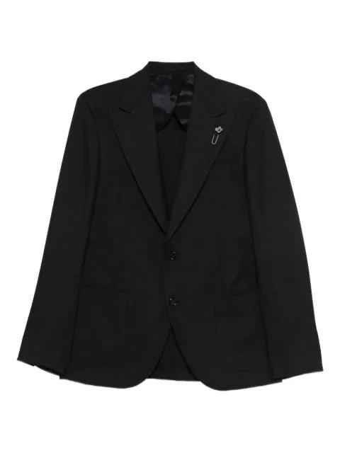 checked button jacket by LARDINI