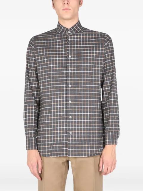 checked-pattern shirt by LARDINI