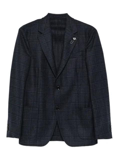 checked two-button blazer by LARDINI