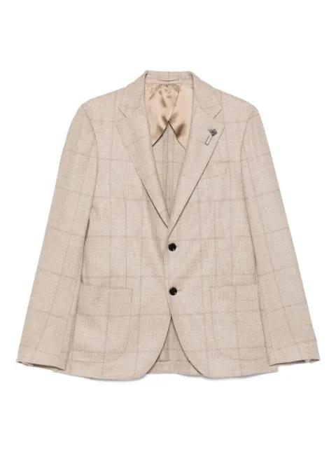 checked two-button jacket by LARDINI