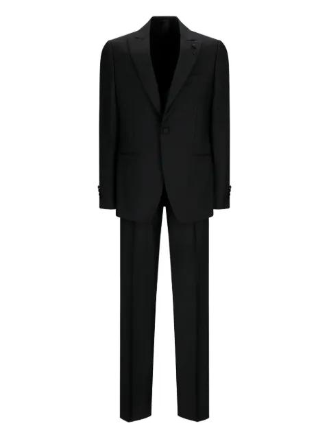 cotton single-button suit by LARDINI