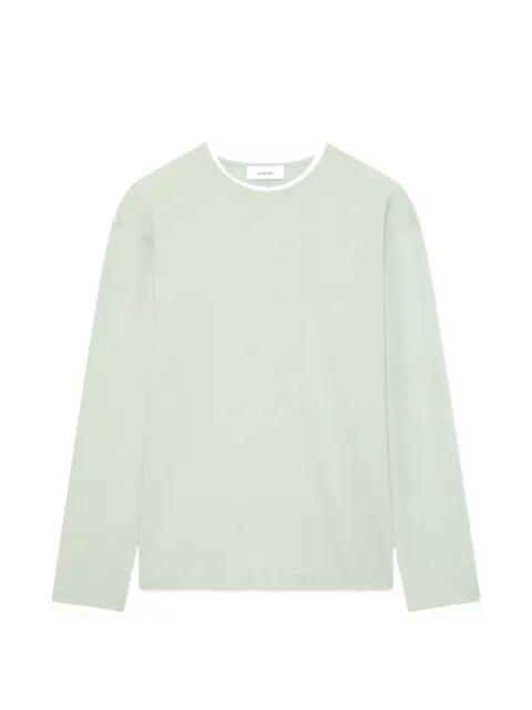 cut-edge long-sleeve T-shirt by LARDINI