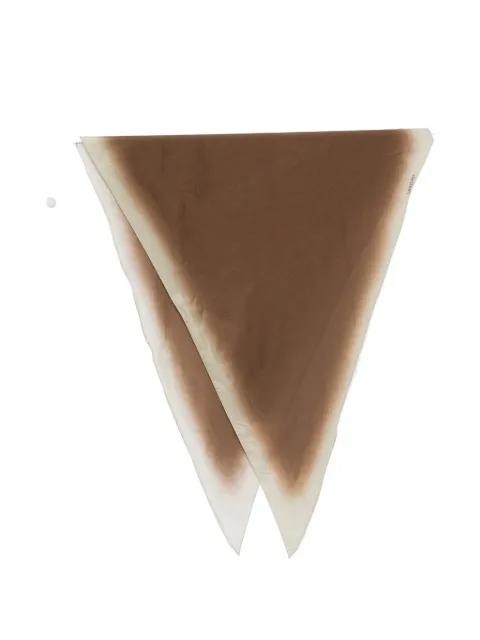 dip-dye scarf by LARDINI