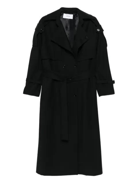 double-breasted belted trench coat by LARDINI