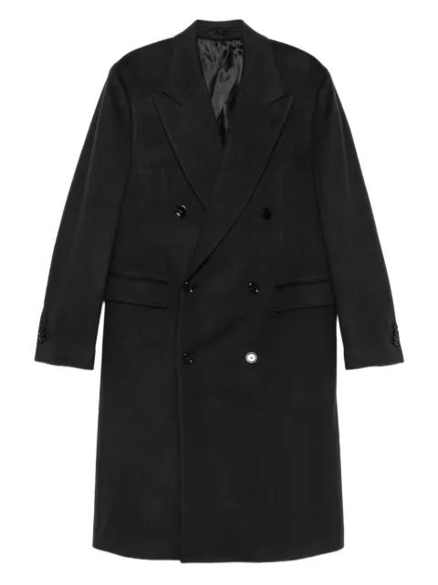 double-breasted cashmere coat by LARDINI