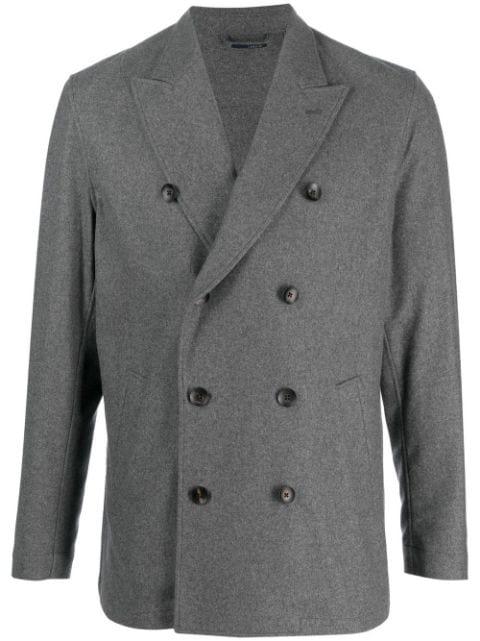 double-breasted cashmere jacket by LARDINI