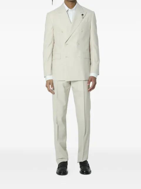 double-breasted pin suit by LARDINI