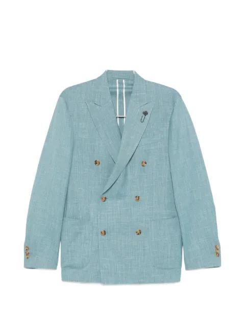 double-breasted wool blazer by LARDINI