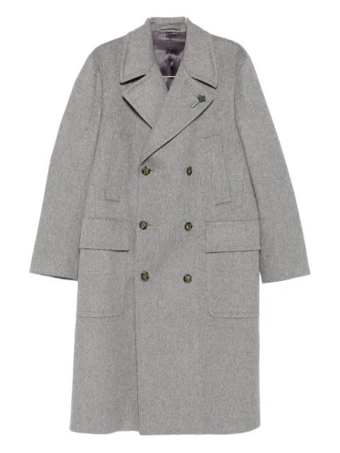 double-breasted wool coat by LARDINI