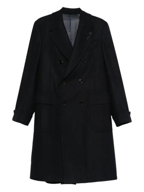 double-breasted wool coat by LARDINI