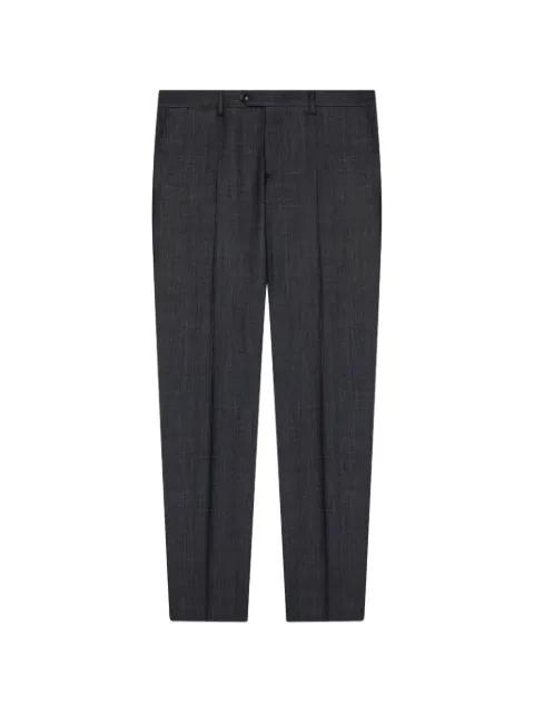 flat-front tailored trousers by LARDINI