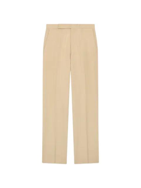 flat-front trousers by LARDINI