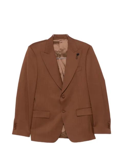 flower-pin blazer by LARDINI