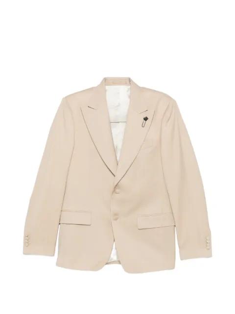 flower-pin blazer by LARDINI