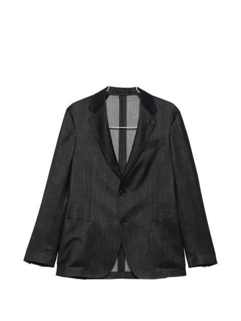 flower-pin suit by LARDINI