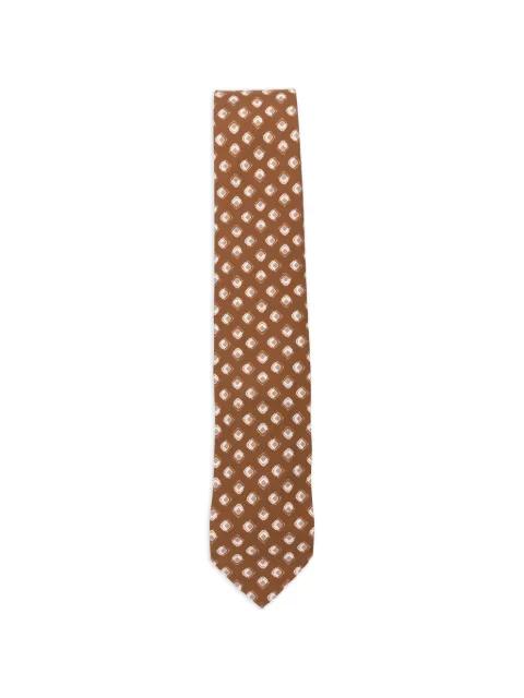 geometric-print tie by LARDINI