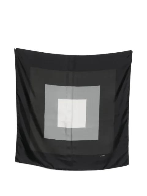 geometric silk scarf by LARDINI