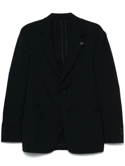 herringbone-pattern blazer by LARDINI