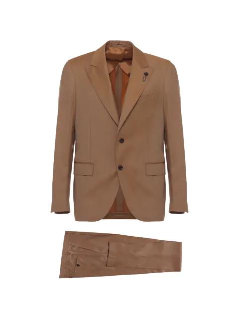 herringbone wool suit by LARDINI