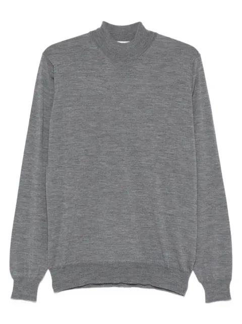 high-neck wool sweater by LARDINI