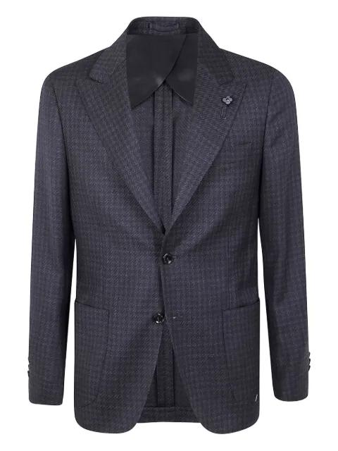 houndstooth-pattern blazer by LARDINI
