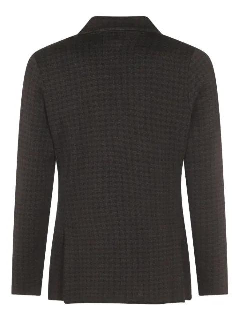 houndstooth-pattern double-breasted blazer by LARDINI