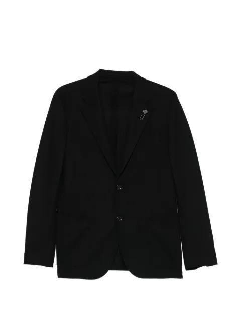 logo-pin blazer by LARDINI