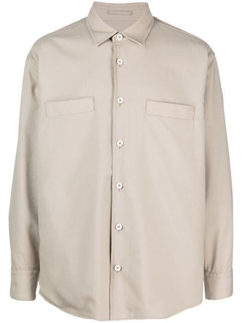 long-sleeve button-up shirt by LARDINI