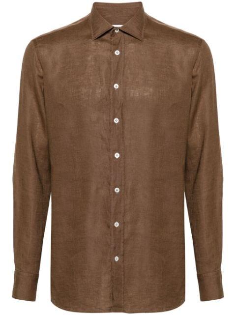 long-sleeve linen shirt by LARDINI
