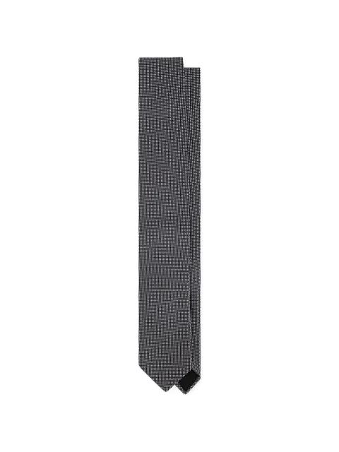 micro-dot silk tie by LARDINI
