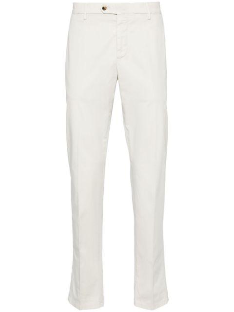 mid-rise tapered chinos by LARDINI