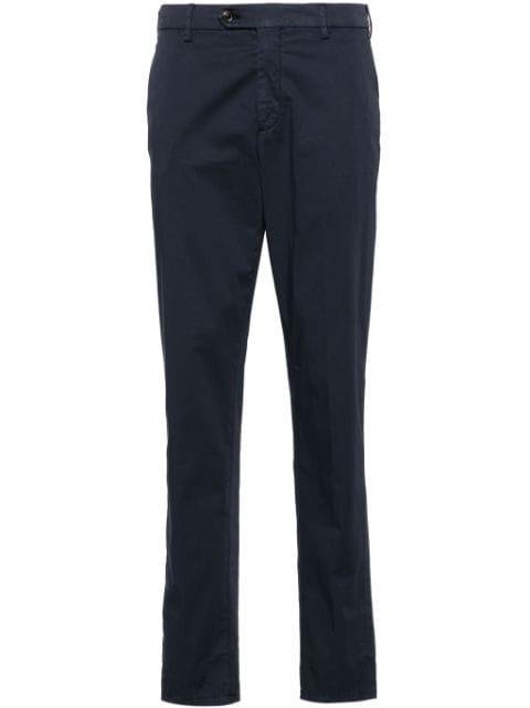 mid-rise tapered chinos by LARDINI