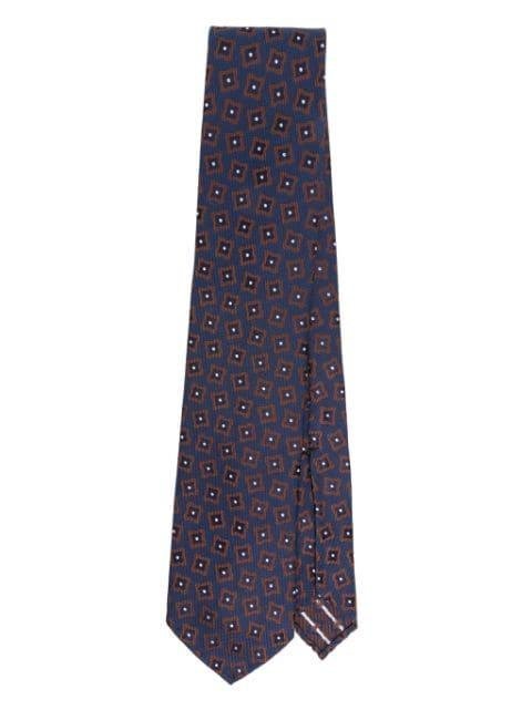 patterned-jacquard tie by LARDINI