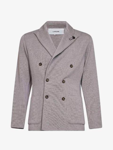 peak-lapel double-breasted blazer by LARDINI