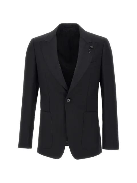 peak-lapel wool blazer by LARDINI