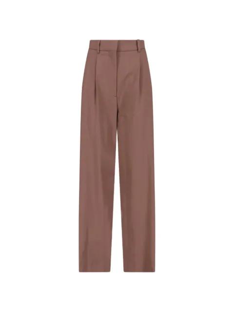 pleated tailored trousers by LARDINI