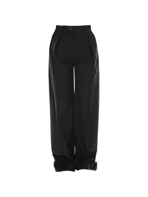 pleated wide-leg trousers by LARDINI