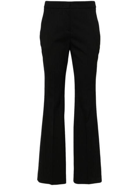 pressed-crease flared trousers by LARDINI