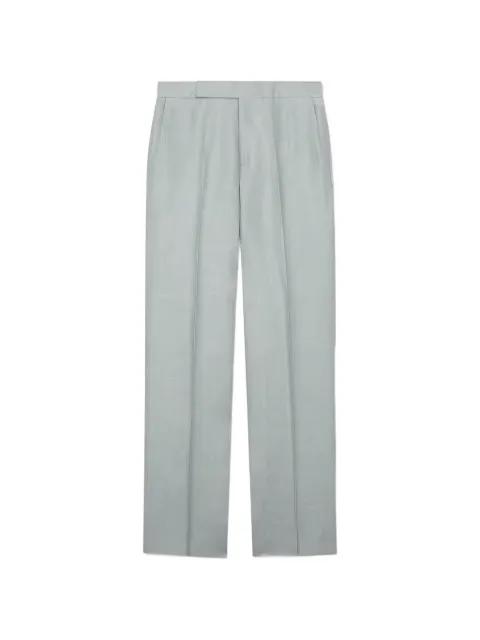 pressed-crease straight-leg trousers by LARDINI