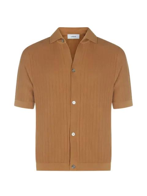 ribbed buttoned shirt by LARDINI