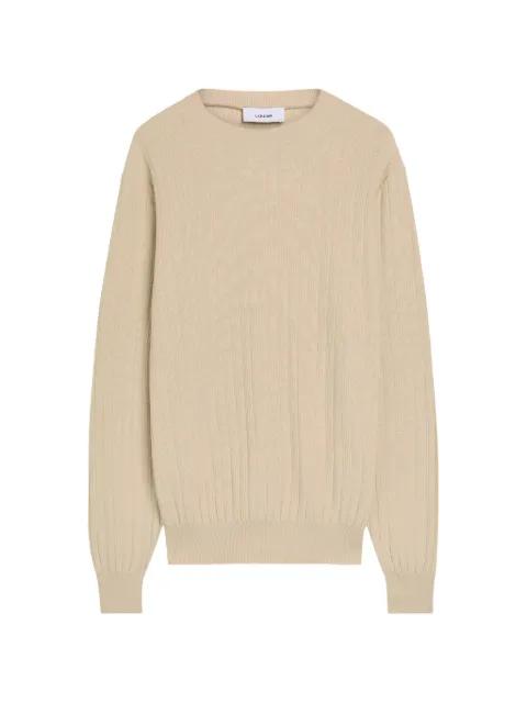ribbed crew-neck sweater by LARDINI