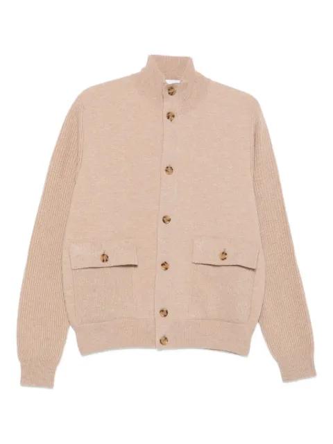 ribbed-cuff cardigan by LARDINI