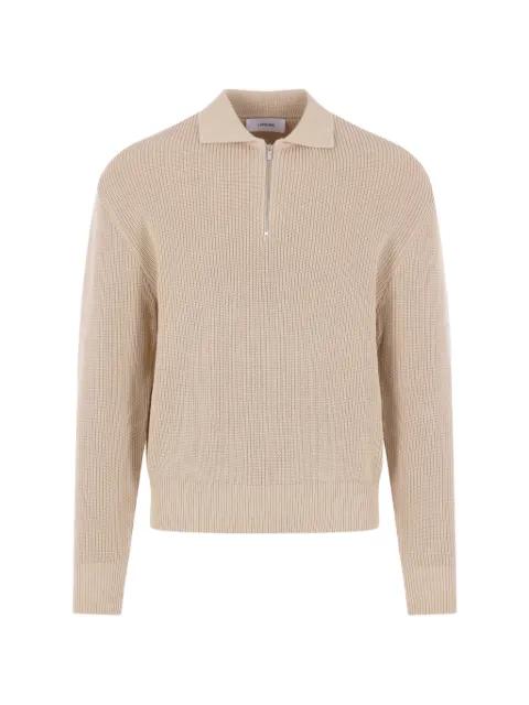 ribbed half-zip sweater by LARDINI