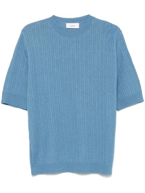 ribbed-knit T-shirt by LARDINI